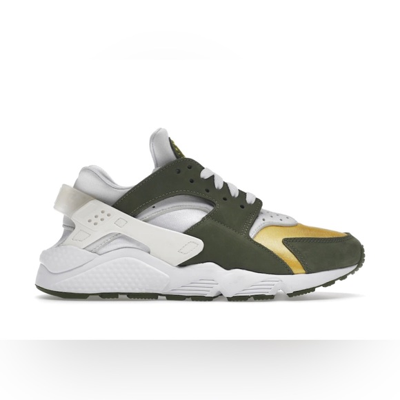 NIKE AIR HUARACHE STUSSY DARK OLIVE 2021 SIZE 10C NWOT - Picture 1 of 4